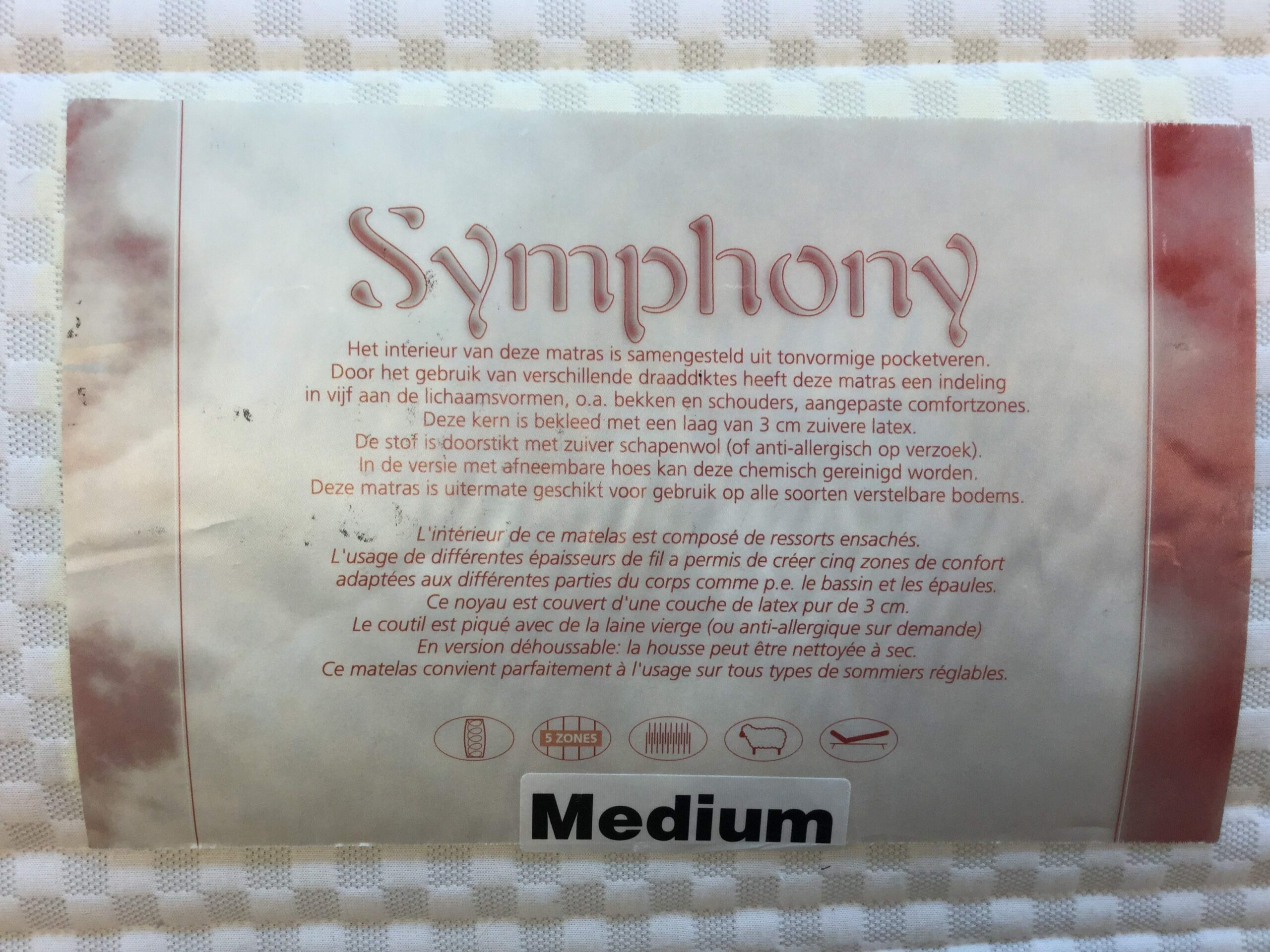 Matras Symphony ( toonzaalmodel 90x200 )-image